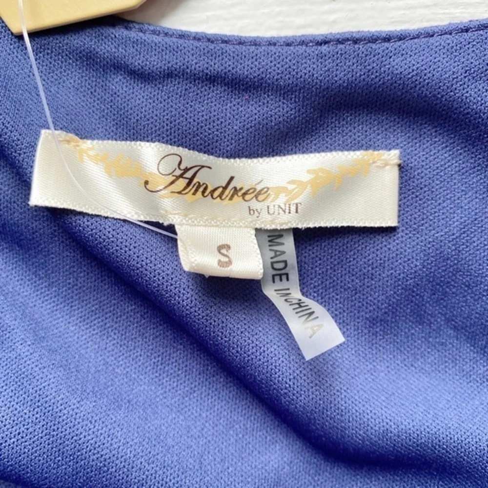 Andree By Unit‎ Embroidered Appliqué Big Bold Floral Shift Dress Linen Blend - Picture 6 of 13